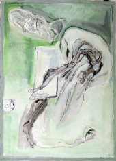 Sans Titre (2010) : Encre sur Papier   134 x 100 cm.
