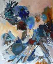 Tout Ange est Terrible (2014) : Acrylique sur Toile   120 x 100 cm.