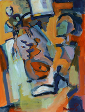 Les Mères (2017) : Acrylique sur Papier   70 x 50 cm.