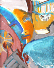 Sans Titre (2013) : Acrylique sur Toile   50 x 40 cm.