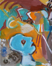 Sans Titre (2013) : Acrylique sur Toile   50 x 40 cm.