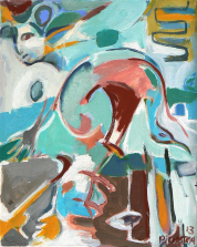 Sans Titre (2013) : Acrylique sur Toile   50 x 40 cm.