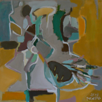 Sans Titre (2013) : Acrylique sur Toile   100 x 100 cm.