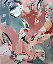 Love is Gone Chamaleon (2013) : Acrylique sur Toile   100 x 100 cm.