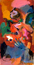 Euridice (2019) : Acrylique sur Papier craft   135 x 70 cm.