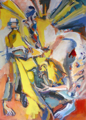 Paris Gare de Lyon 8 (2017) : Acrylique sur Papier   110 x 75 cm.