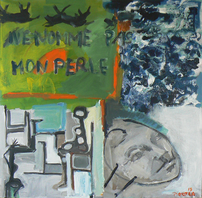 Ne Nomme Pas Mon Perle (2015) : Acrylique sur Toile   100 x 100 cm.