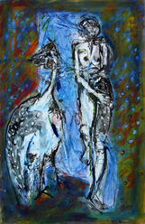 Sans Titre (2004) : Acrylique sur Papier   50 x 33 cm.