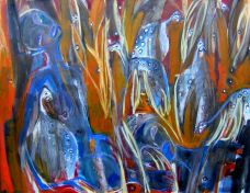 Invisible (2004) : Acrylique sur Toile   93 x 120 cm.