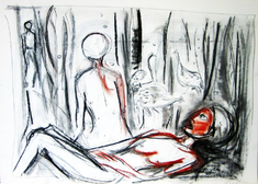 Sans Titre (2004) : Encre sur Papier   42 x 57 cm.