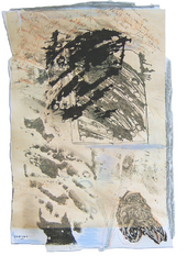 Lettre à une ancienne amie: Si tu as raison (a) (2005) : Acrylique sur Papier   50 x 33 cm.