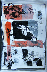 Lettre à une ancienne amie: Si tu as raison (b) (2005) : Acrylique sur Papier   50 x 33 cm.