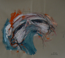 Sans Titre (2013) : Craie sur Papier   86 x 100 cm.