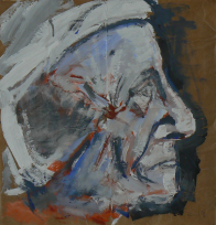 Dorothea (2013) : Acrylique sur Papier craft   49 x 47 cm.