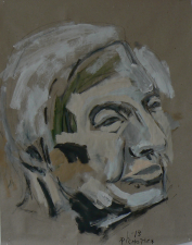 Dorothea (2013) : Craie sur Papier craft   90 x 70 cm.