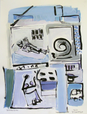 Puppenhaus (2010) : Encre sur Papier   65 x 50 cm.