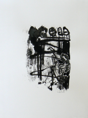 Quand le Vieux Grillon Chante 2 (2014) : Encre sur Papier   65 x 50 cm.