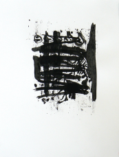 Quand le Vieux Grillon Chante 4 (2014) : Encre sur Papier   65 x 50 cm.