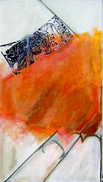 Sans Titre (2005) : Acrylique sur Toile   80 x 45 cm.