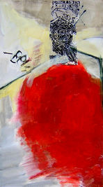 Sans Titre (2005) : Acrylique sur Toile   80 x 45 cm.