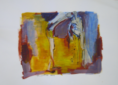 Rencontre 2 (2007) : Encre sur Papier   42 x 60 cm.