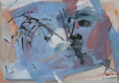 Messager (2007) : Encre sur Papier   42 x 60 cm.