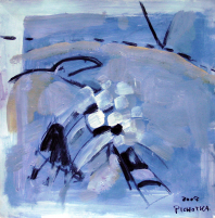 Ambassadeur (2007) : Acrylique sur Papier   33 x 33 cm.