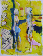 La Rencontre 4 (2008) : Encre sur Papier   122 x 100 cm.