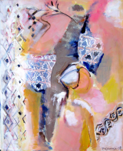 La Fenêtre (2008) : Acrylique sur Toile   115 x 95 cm.