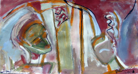 Question (2008) : Encre sur Papier   18 x 33 cm.