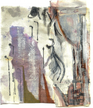 Cité 3 (2009) : Encre sur Papier   12 x 14 cm.