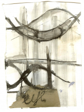 Eye 3 (2009) : Encre sur Papier   15 x 11 cm.