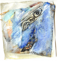 queen 4 (2009) : Encre sur Papier   12 x 11 cm.