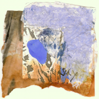 Sky 2 (2009) : Encre sur Papier   14 x 14 cm.