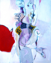 Sans Titre (2009) : Acrylique sur Papier   115 x 95 cm.