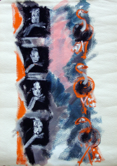 Fenêtres (2011) : Encre sur Papier   74 x 53 cm.