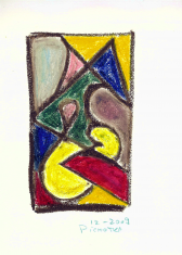 Sans titre (2009) : Craie sur Papier   28 x 21 cm.