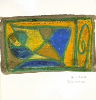 Sans titre (2009) : Craie sur Papier   28 x 21 cm.