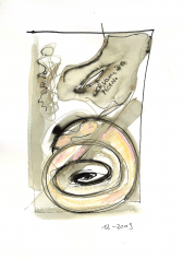 Sans titre (2009) : Encre sur Papier   28 x 21 cm.