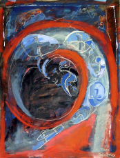 Sans Titre (2010) : Craie sur Papier   65 x 50 cm.