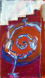 Sans Titre Sous L'Escalier (2010) : Encre sur Papier   100 x 58 cm.