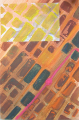 Stadtrot (2000) : Acrylique sur Papier   50 x 33 cm.