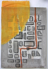 Haltestelle (2000) : Acrylique sur Papier   36 x 25 cm.