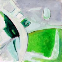 Sans Titre (2005) : Acrylique sur Toile   50 x 50 cm.