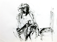 Sans Titre (1994) : Encre sur Papier   30 x 41 cm.