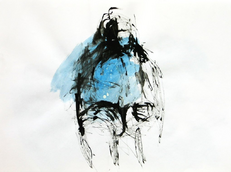 Sans Titre (1994) : Encre sur Papier   30 x 41 cm.