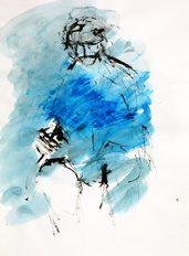 Sans Titre (1994) : Encre sur Papier   41 x 30 cm.