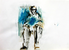 Sans Titre (1994) : Encre sur Papier   30 x 41 cm.