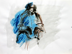 Sans Titre (1994) : Encre sur Papier   30 x 41 cm.