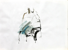 Sans Titre (1994) : Encre sur Papier   30 x 41 cm.